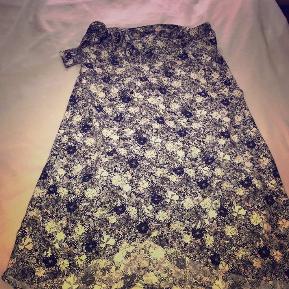 Loft Midi Wrap Skirt